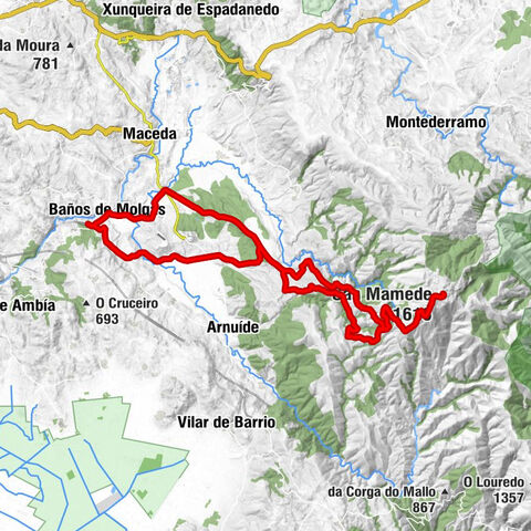 Baños de Molgas - Penedo das Mozas - San Mamede - Formigoso