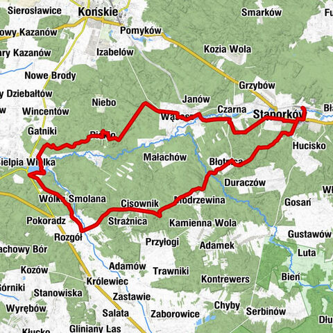 Nieborów - Zajazd Pod Lipą - Stąporków - Kościół pw. Wniebowzięcia Najświętszej Maryi Panny w Stąporkowie