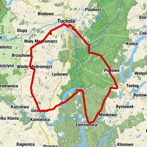 Przy Szosie Sępoleńskiej - Kościół pw. Świętego Stanisława Biskupa i Męczennika - Kościół Świętego Marcina - Tuchola