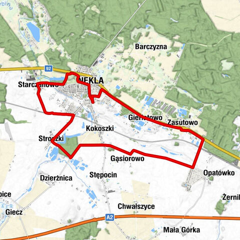 Nekla - Starczanowo - Stroszki - Gąsiorowo