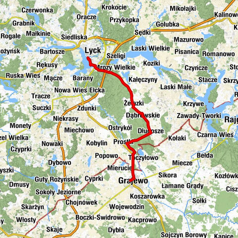 Grajewo - Przekopka - Ełk