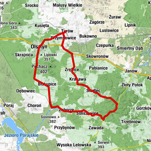 Turów - Turów Dolny - Kościół św. Idziego - Olsztyn