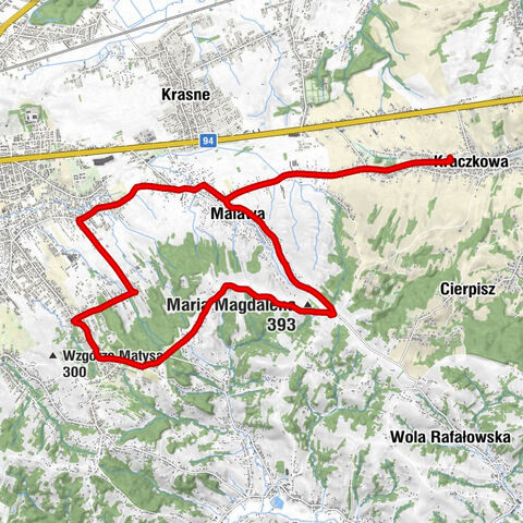 Kraczkowa - Kościół polowy - Maria Magdalena - Kaplica cmentarna