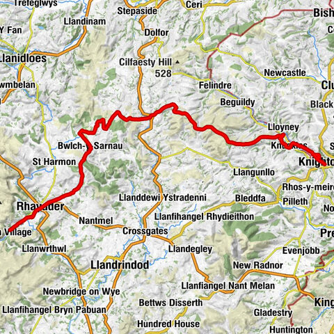 Knighton - Gwern-y-gaufron Hill - Elan Valley Hotel