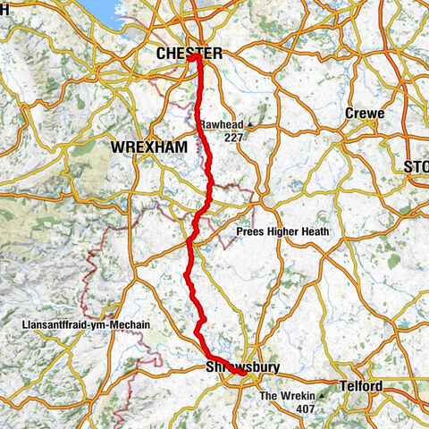 Shrewsbury - All Saints, Baschurch - St. John's - Chester