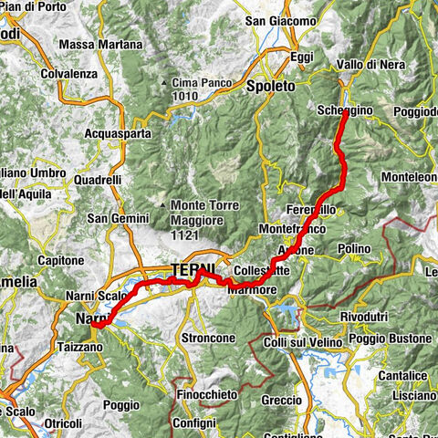 Grotta 1a di Scheggino - Chiesa della Madonna del Gonfalone - Chiesa di Sant'Antonio di Padova - Narni