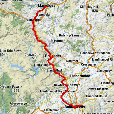 Llanidloes - Pentref Baptist Church - St. Matthew Llanelwedd - Builth Wells