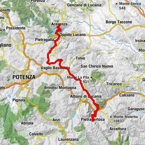 Acerenza - Cancellara - Cappella di San Cataldo - Pietrapertosa