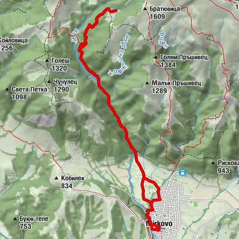Мирково - Св. Великомъченик Димитрий - Белосията, Белосиовото дере - Стара планина