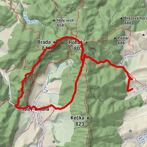 Pod Dubníkom - Roháčske sedlo - Brada - Kostol sv. Michala archanjela