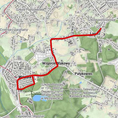 Lari - Wzgórze Makowy - Wesoła - Larysz