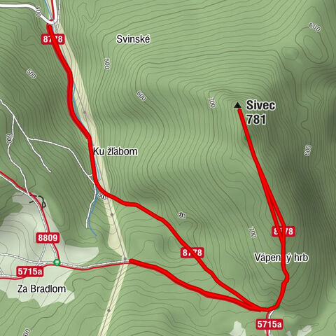 Ružín - Sivec - Vápenný hrb