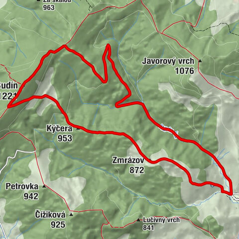Zemianska Dedina - Zmrázov - Kýčera - Budín