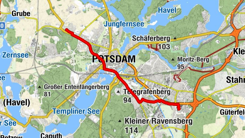 Weg zur Arbeit