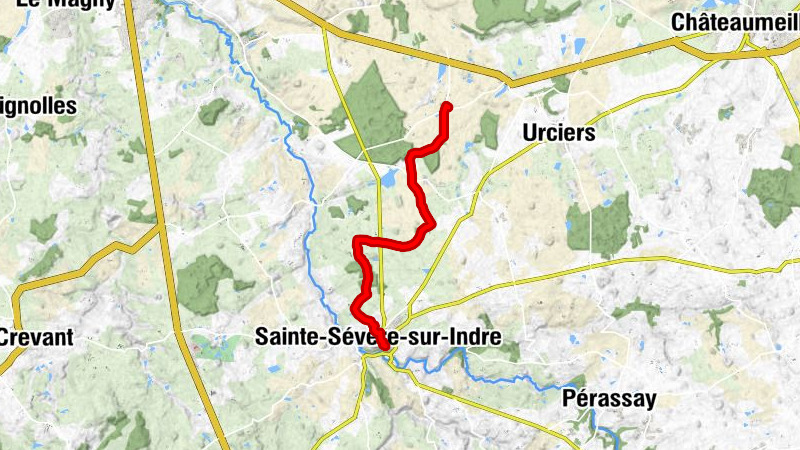 Sur les pas des Maîtres Sonneurs Liaison 1 : La Motte Feuilly - Ste-Sévère