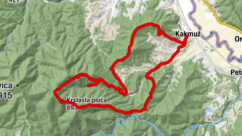 Kakmuž-Vagon-Bojište-Kamenica-Kakmuž (eBike)