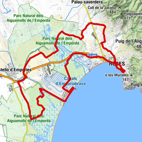 17 AIGUAMOLLS : Roses Basses-de-les-Garrigues Pont-Da-Vinci El-Cortalet Roncaires Rascletons Muga Empuriabrava Ciutadella