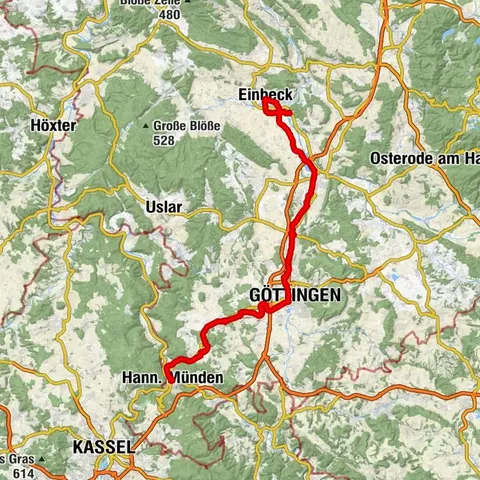 Fachwerk5Eck-Route Hann. Münden-Göttingen-Northeim-Einbeck