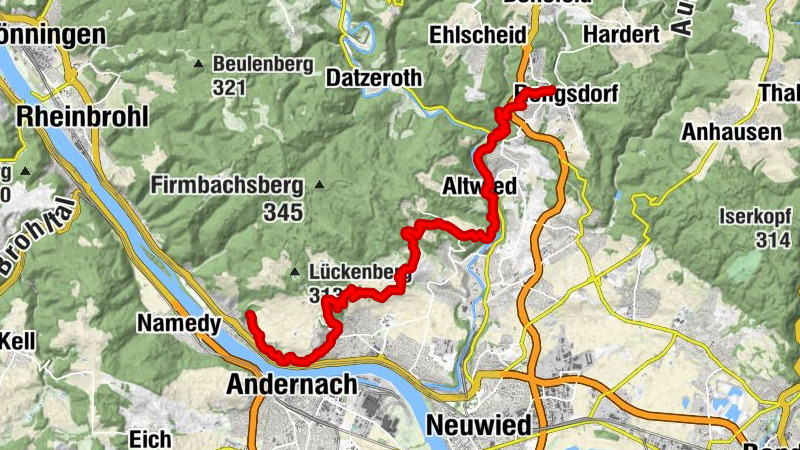 Rheinsteig 06. Etappe Leutesdorf - Rengsdorf (Nord-Süd)