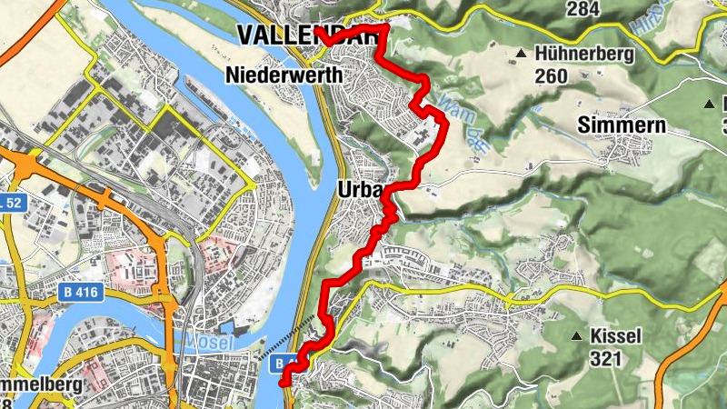 Rheinsteig 09. Etappe  Vallendar - Koblenz-Ehrenbreitstein (Nord-Süd)