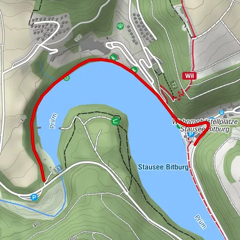 Barrierefreier Weg am "Stausee Bitburg"