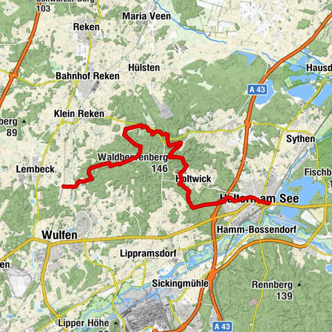 Hohe Mark Steig, Etappe 4 - Panoramaerlebnisse über den Dächern des Waldes