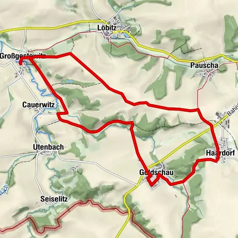 Rundweg Goldschau über Großgestewitz