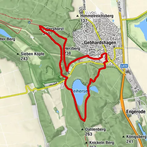 Adlerhorst und Reihersee