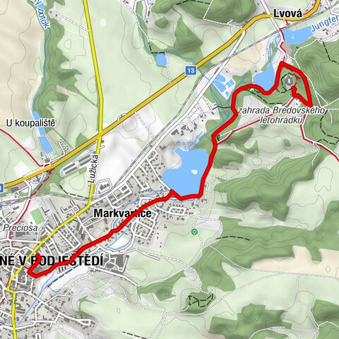 Disway Trails - Barrierefreie Route in Jablonné v Podještědí