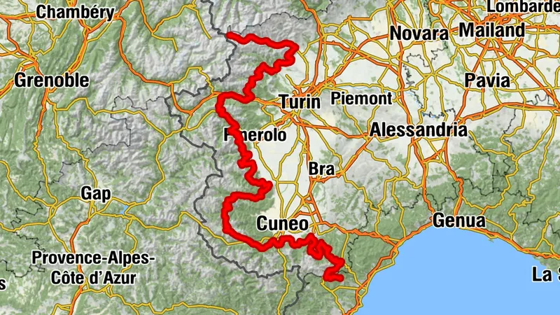 Outdoor between Cuneo and Turin among landscapes, forts, and alpine paths