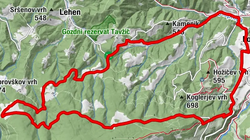 Round trip Lovrenc na Pohorju