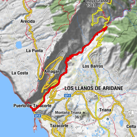 Baranco Tenisca (ab/bis Puerto Tazacorte)