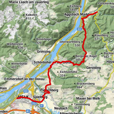 Welterbesteig Wachau 09: Melk-Aggsbach Dorf