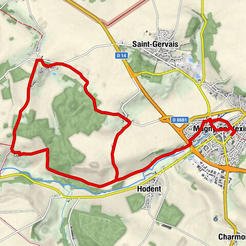 Magnitot Route: Magny en vexin