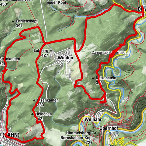 Von Nassau über Winden nach Dies und ein Stück Gelbachhöhen-Tour