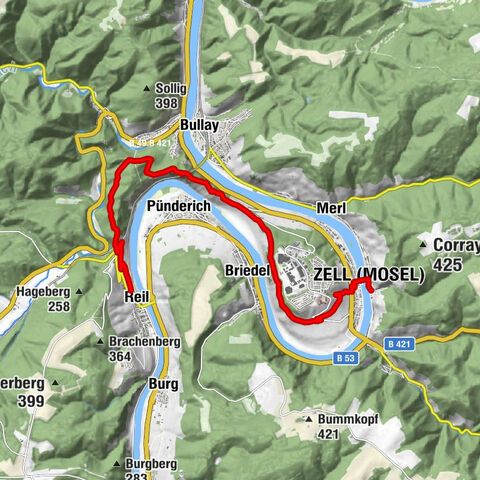 Moselsteig etappe 14: Reil – Zell (Moezel)