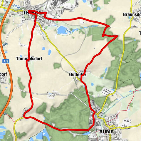 Round Route - Height Cycling Route - Triptis
