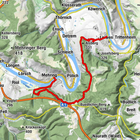 Moselsteig etappe 07: Mehring – Leiwen