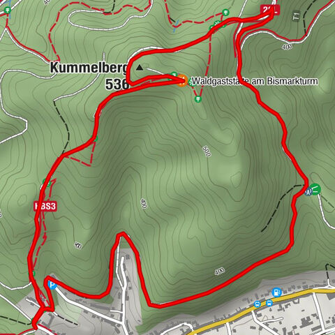 Aufstieg zum Bismarckturm